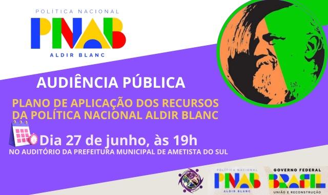 Capa Ametista do Sul realiza Audiência Pública sobre a Lei Aldir Blanc