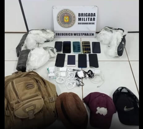 Capa Brigada Militar realiza prisão de um homem e apreensão de celulares em Frederico Westphalen