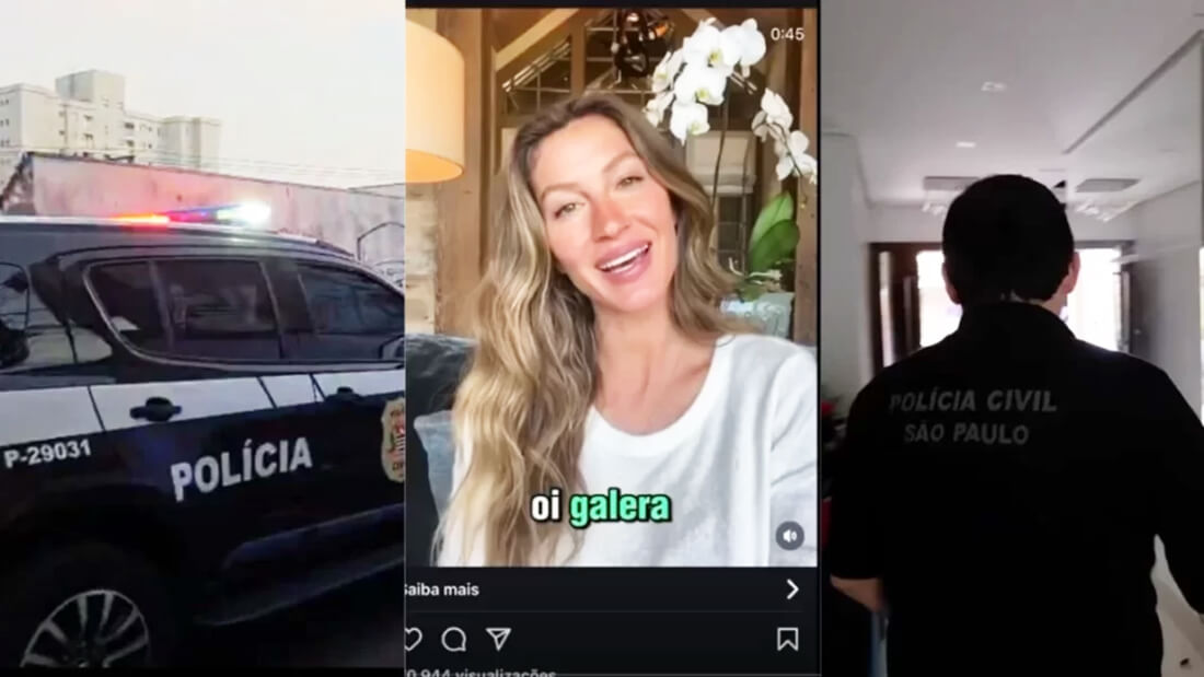 Capa Operação da Polícia Civil mira quadrilha que usava deepfake de Gisele Bündchen e outras famosas em golpes milionários
