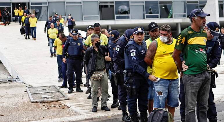 Capa Secretaria Penitenciária do DF divulga lista de pessoas presas após atos em Brasília