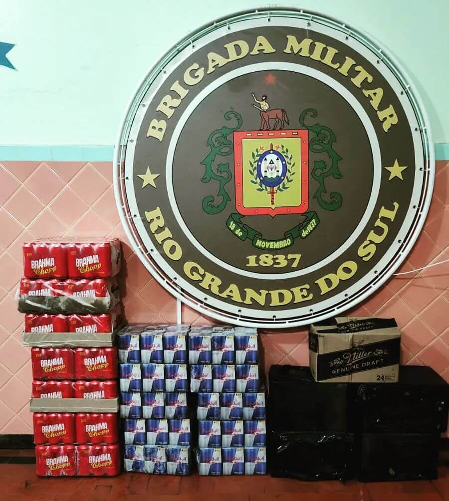 Capa Brigada Militar apreende bebidas de origem estrangeira em Três Passos