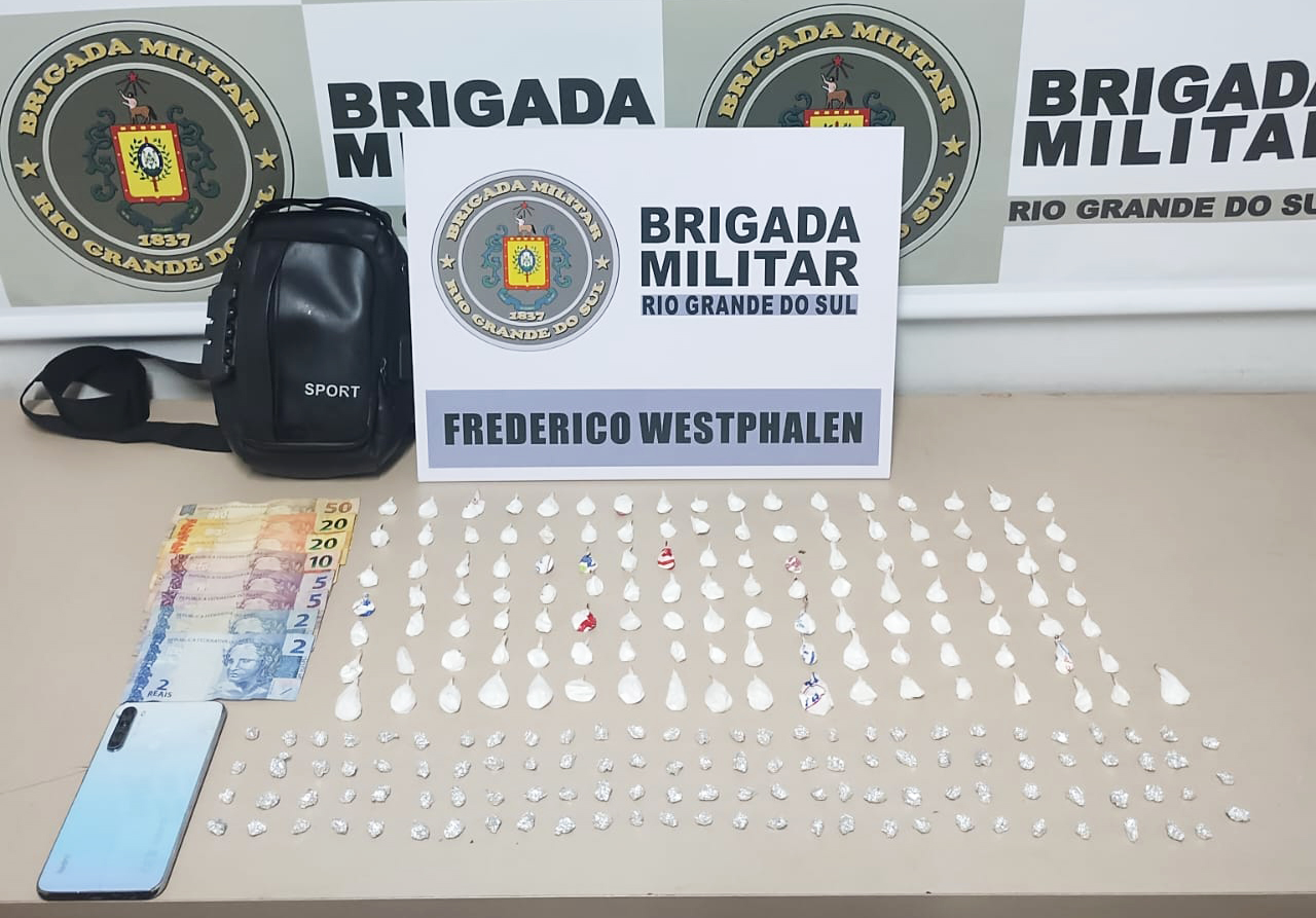 Capa Homem é preso por tráfico de drogas no bairro Fátima em Frederico Westphalen