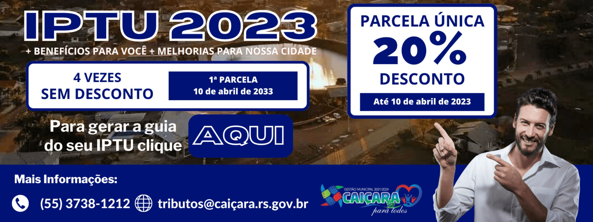 Capa Caiçara: setor de tributos inicia entrega dos carnês de pagamento do IPTU 2023