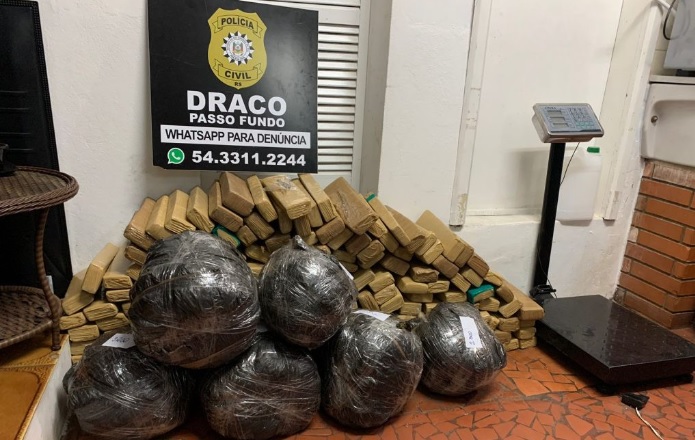 Capa Pontão: grande quantidade de droga é apreendida