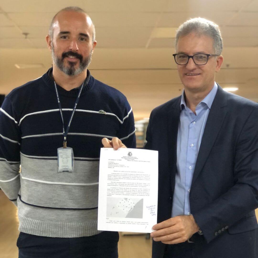 Capa Palmeira das Missões: Prefeito Evandro Massing solicita ampliação para o Aeroporto no Ministério de Portos e Aeroportos