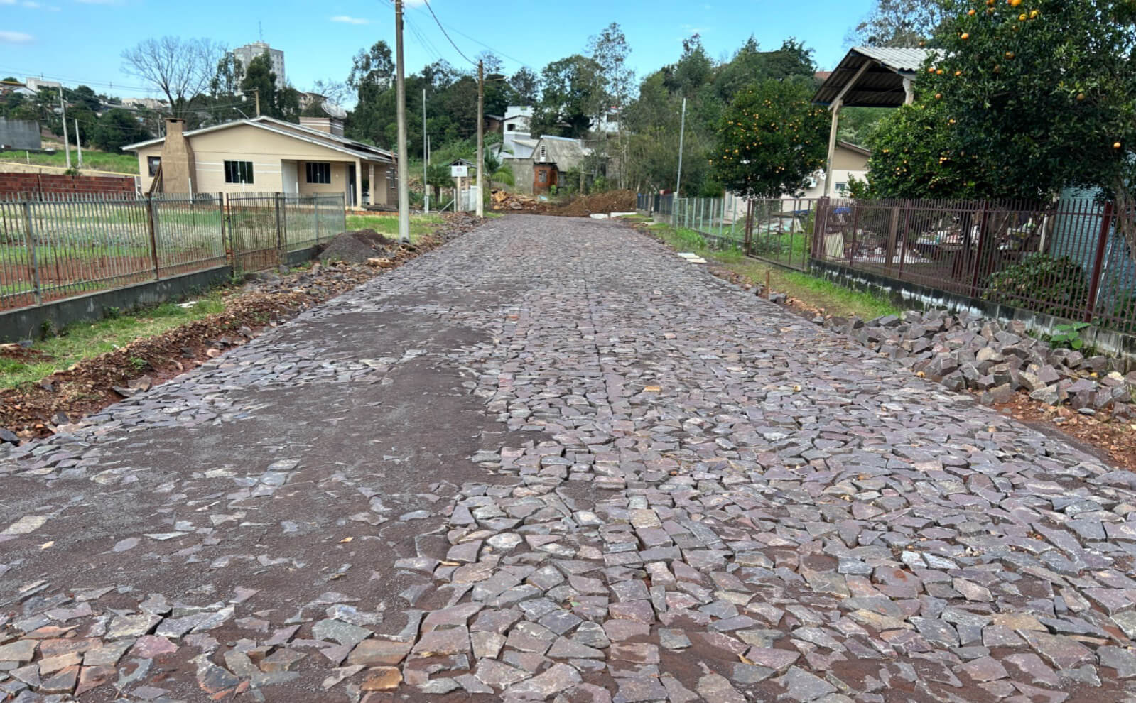 Capa Obras de calçamento seguem na cidade de Seberi
