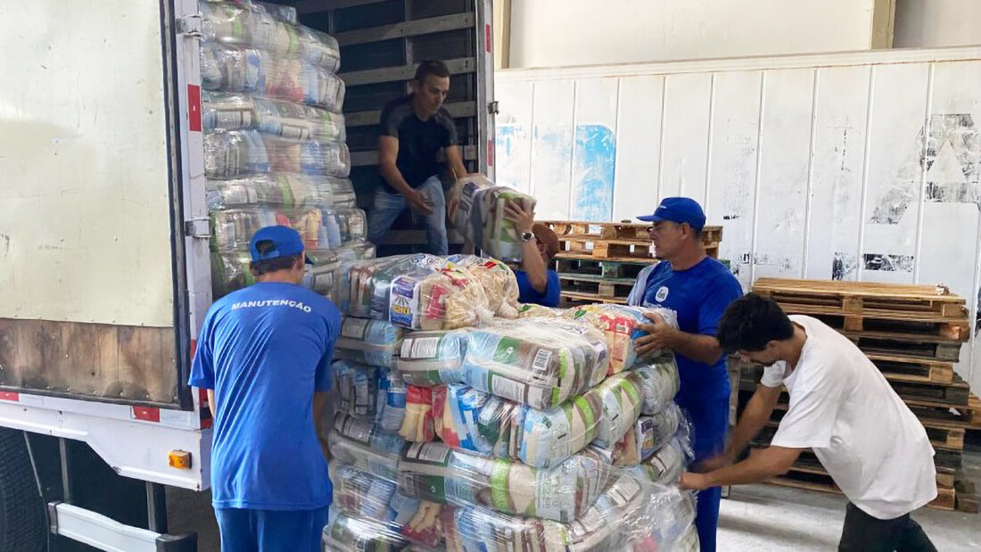 Capa Primeira etapa de distribuição de cestas básicas no RS encerra nesta semana