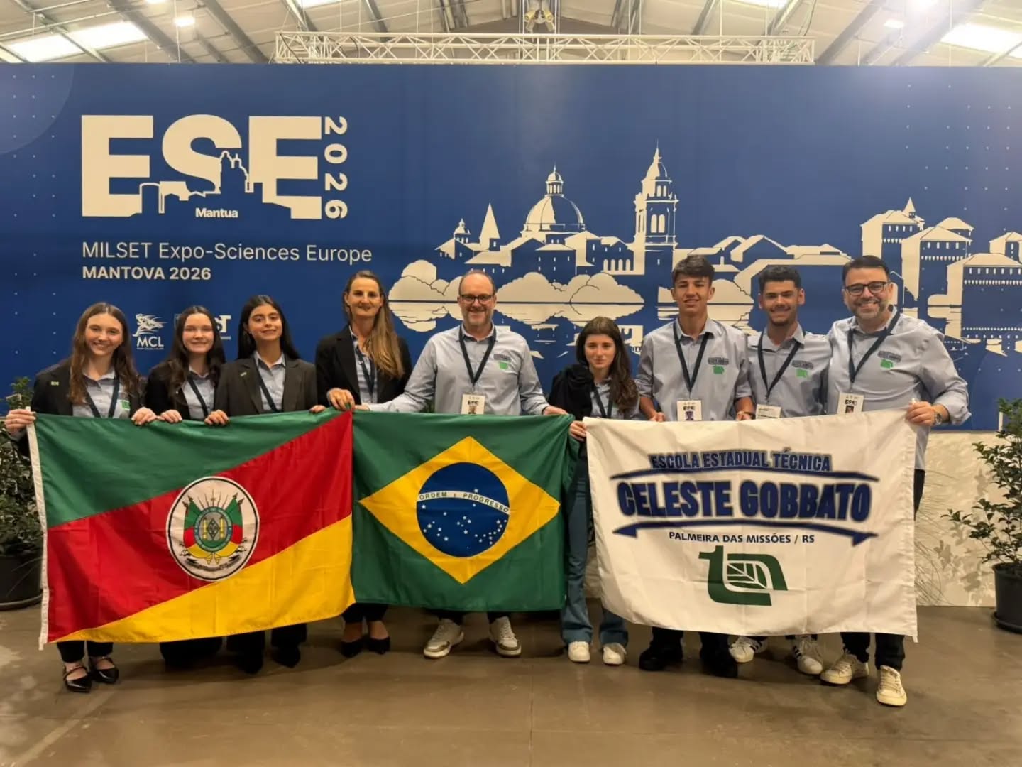 Capa Escola Celeste Gobbato representa Palmeira das Missões em feira internacional de ciência na Itália