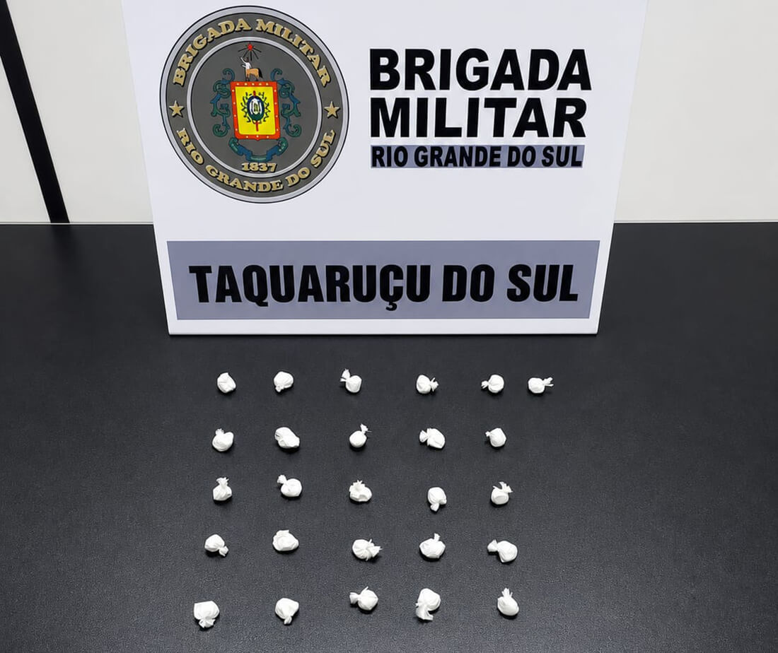 Capa Brigada Militar prende homem por tráfico de drogas em Taquaruçu do Sul