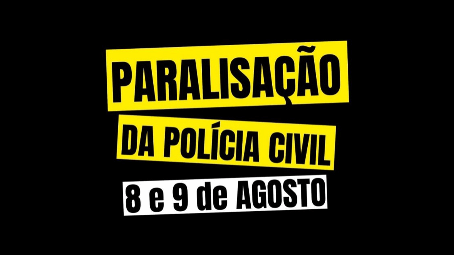 Capa Policiais civis fazem paralisação por reposição salarial nesta terça-feira