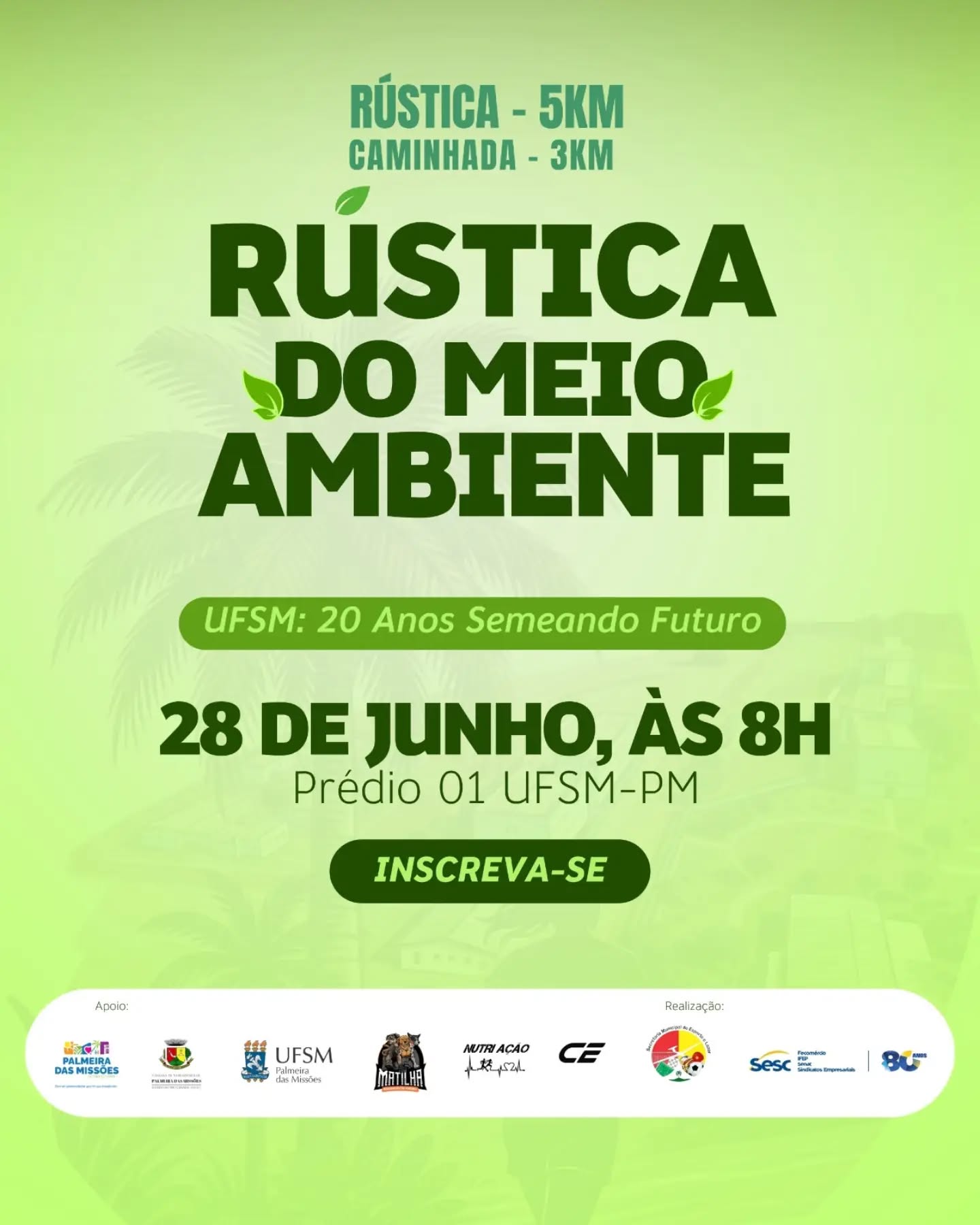 Capa Rústica do Meio Ambiente marcará comemoração dos 20 anos da UFSM em Palmeira das Missões