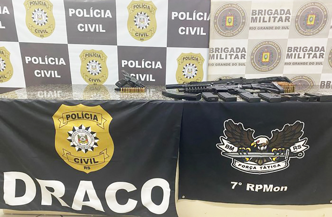 Capa Operação integrada prende sete suspeitos e apreende arsenal na Região Noroeste do RS