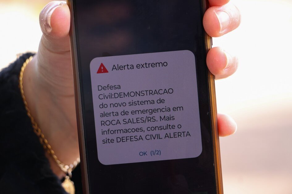 Capa Defesa Civil Estadual realizará exercício com envio de alertas cell broadcast para 36 municípios