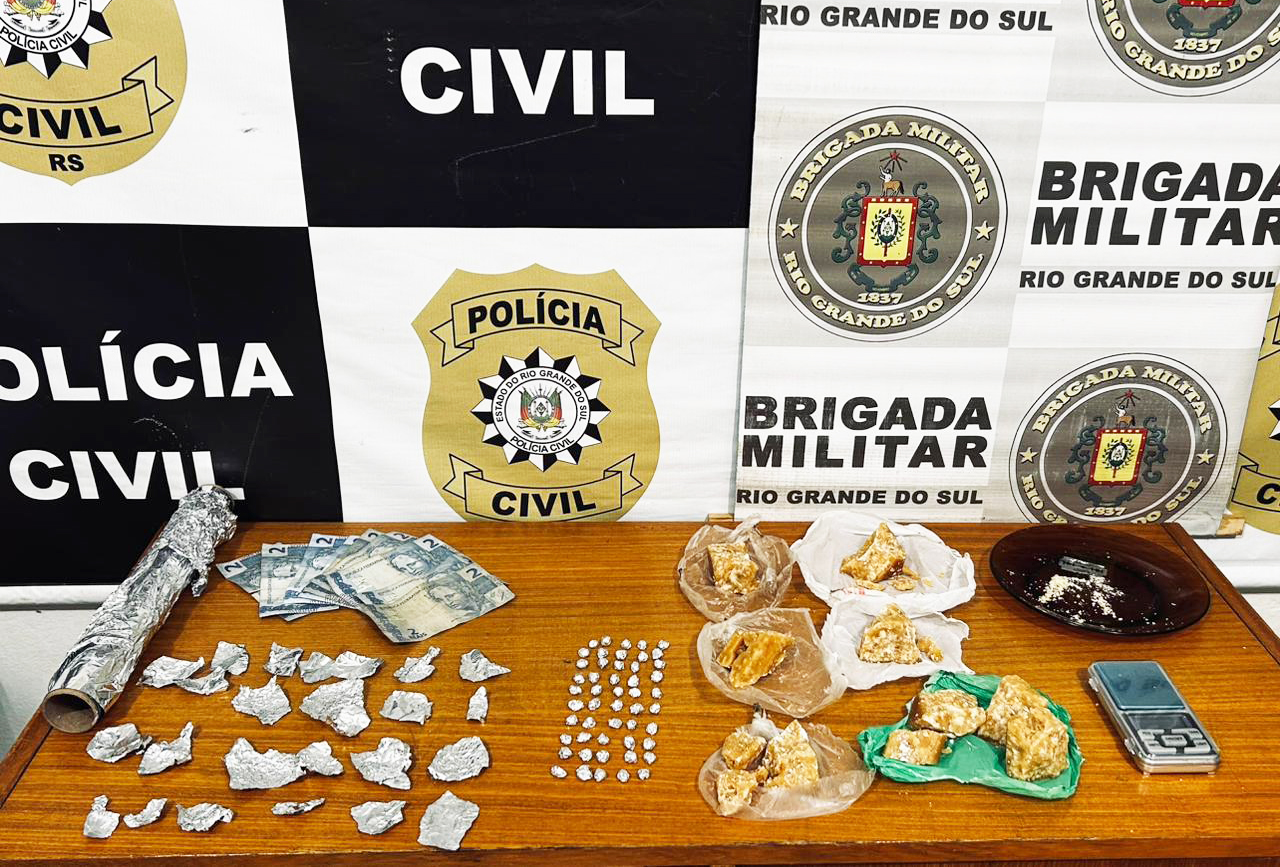 Capa Ação conjunta prende homem por tráfico de drogas em Três Passos