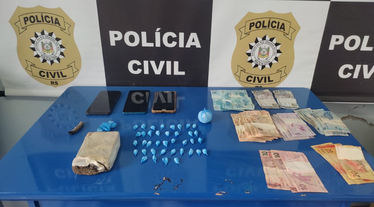 Capa Palmitinho: homens são presos por trático de drogas