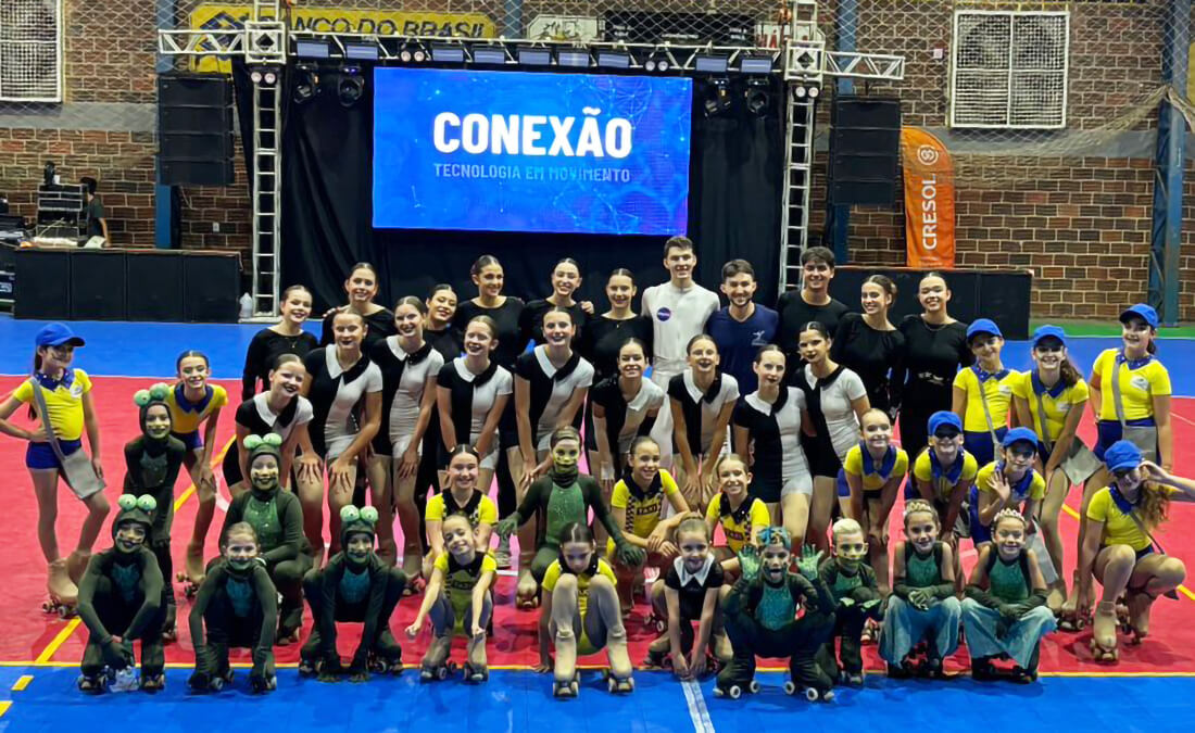 Capa Clube Magia da Patinação abre oficialmente a Feira do Livro de Taquaruçu do Sul