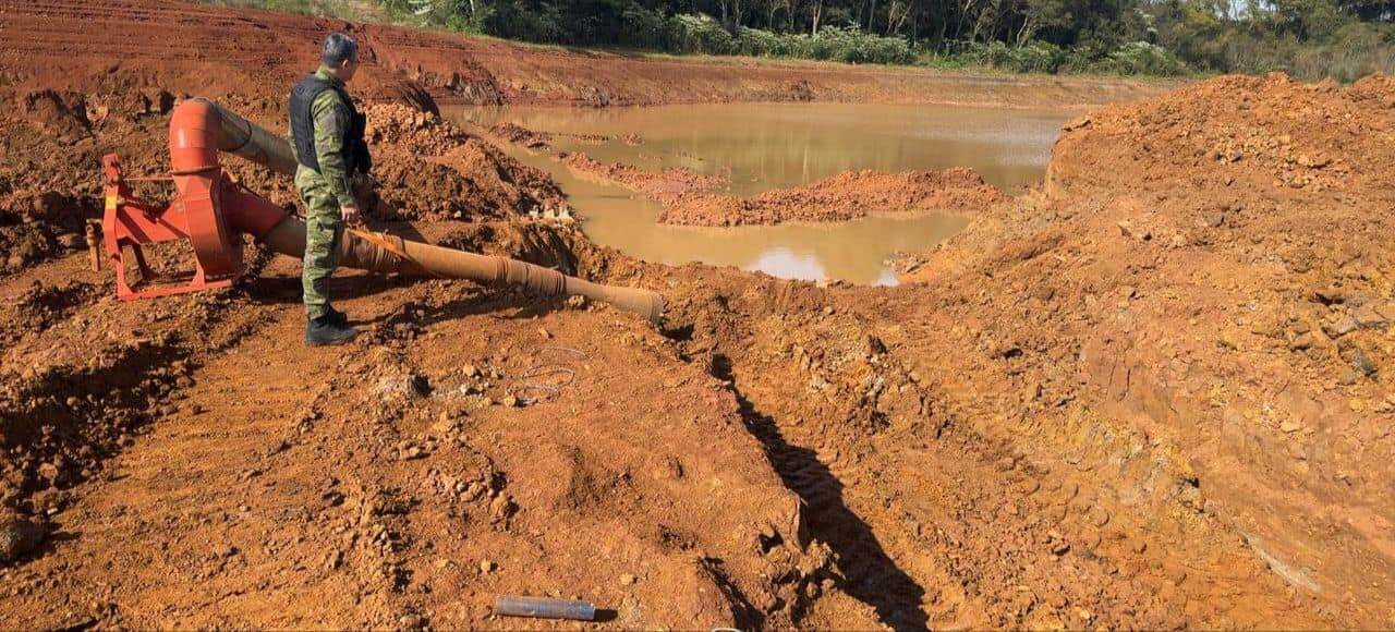 Capa Brigada Militar flagra a construção ilegal de Barragem em Dois Irmãos das Missões