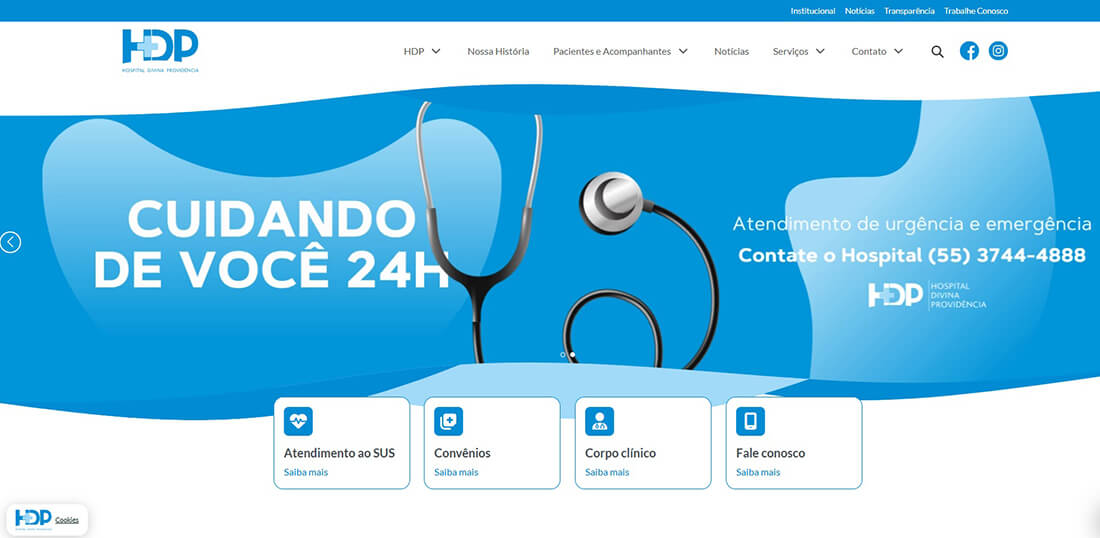 Capa Hospital Divina Providência lança novo site institucional com foco em propagar informação e transparência