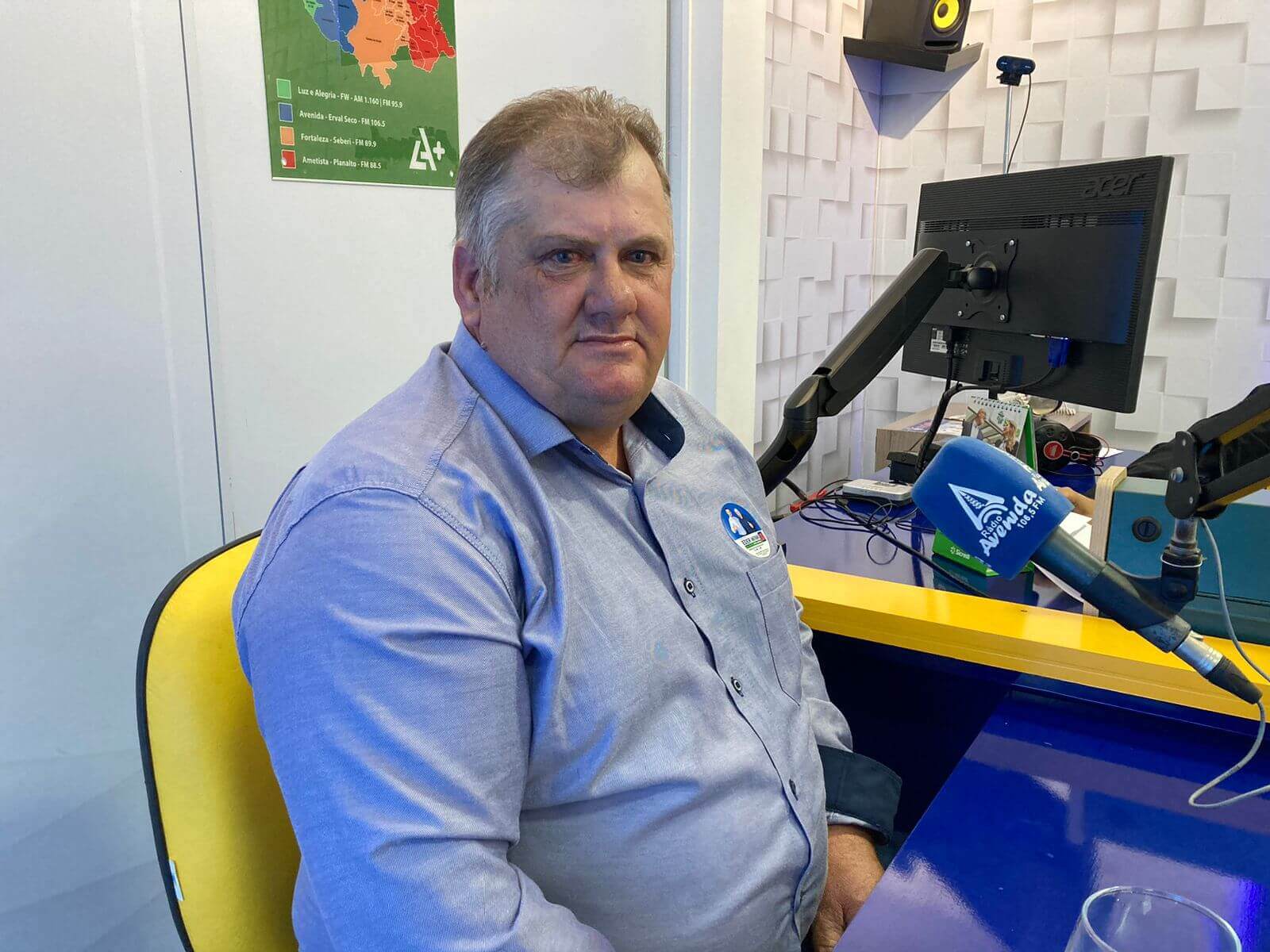 Capa Eleições 2024: candidato a vice-prefeito de Erval Seco, lrto Manfio (PDT/MDB/PP/PSDB) concede entrevista para Rádio Avenida