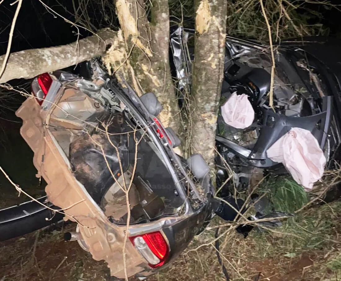 Capa Jovem morre em grave acidente após veículo sair da pista entre Pontão e Ronda Alta