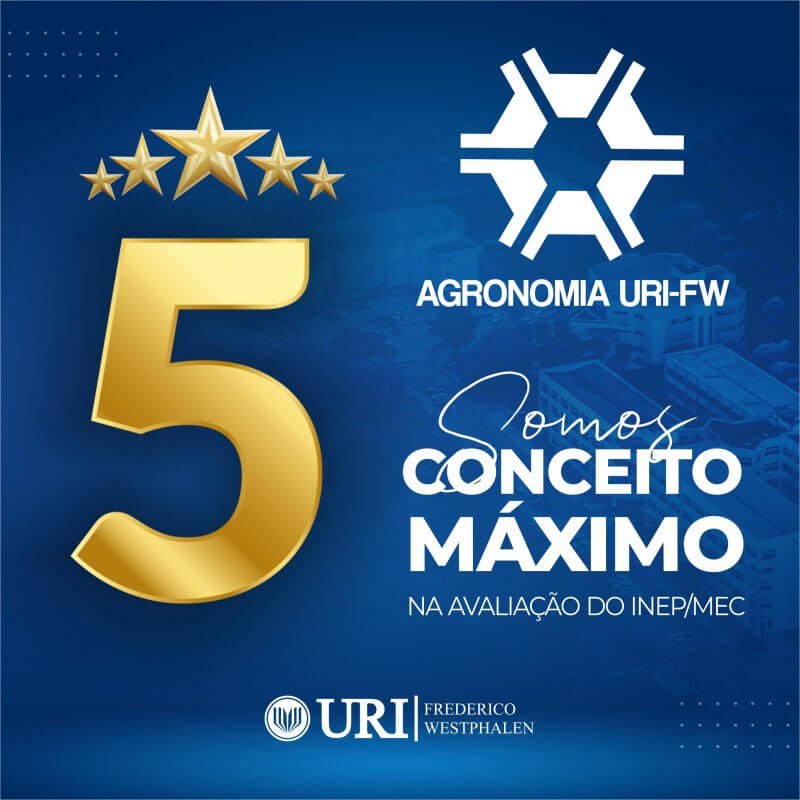 Capa Curso de Agronomia da URI/FW é Conceito 5 pelo MEC