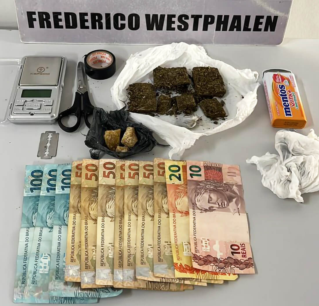 Capa Homem é preso por tráfico de drogas em Frederico Westphalen