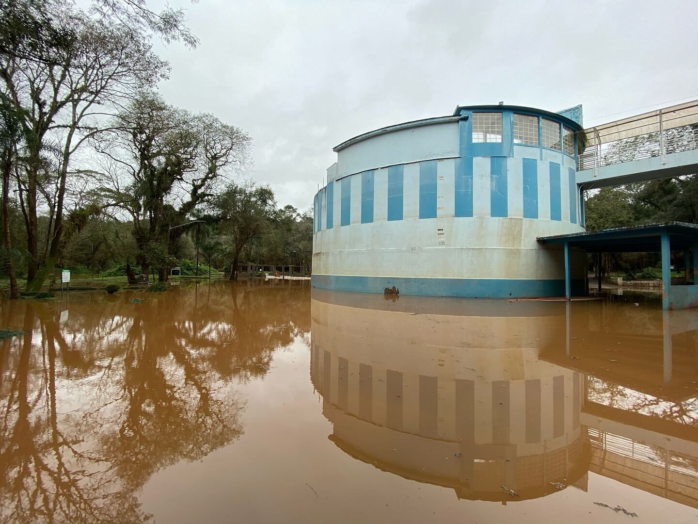 Capa Rio Uruguai atinge cota de alerta em Iraí devido às intensas chuvas dos últimos dias