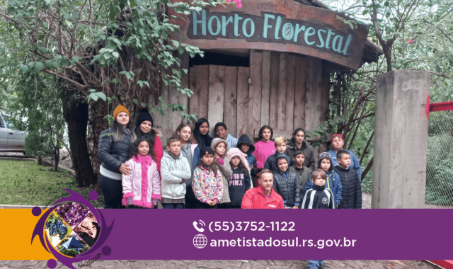 Capa CRAS de Ametista do Sul realiza visita ao Horto Florestal da Creluz