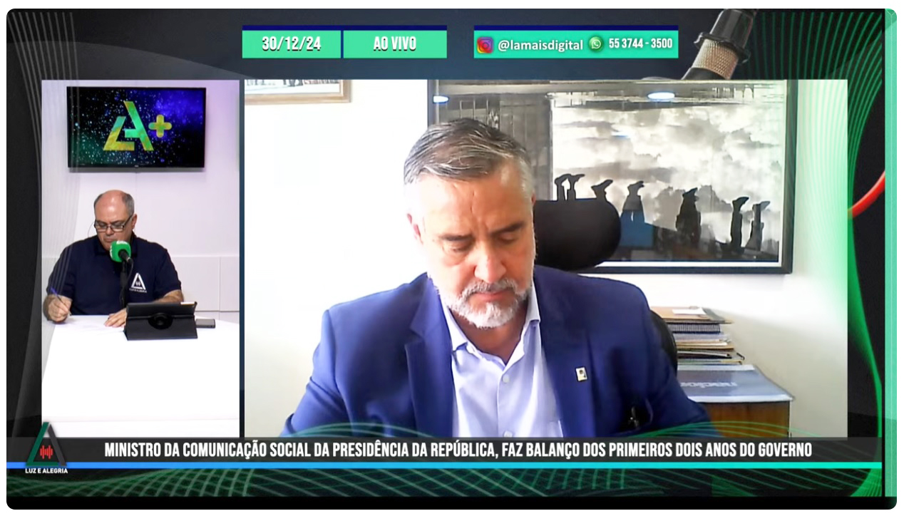 Capa Ministro Paulo Pimenta faz balanço dos dois primeiros anos do governo Lula e destaca avanços para o Rio Grande do Sul