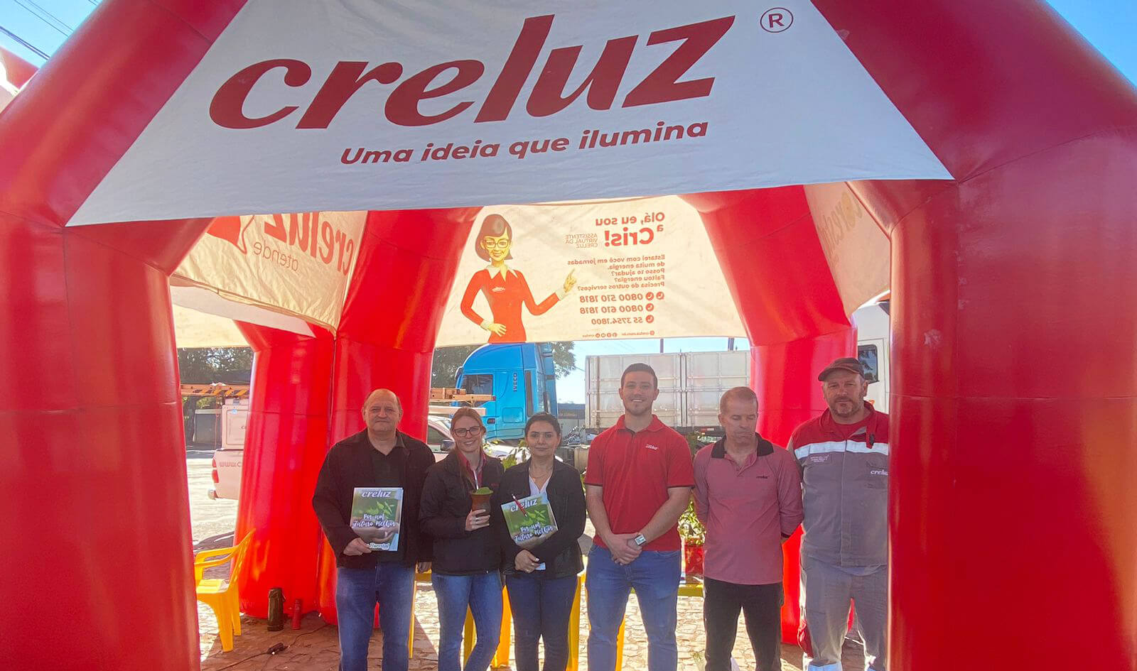 Capa Programa Creluz Atende distribui mudas e presta atendimentos em Seberi