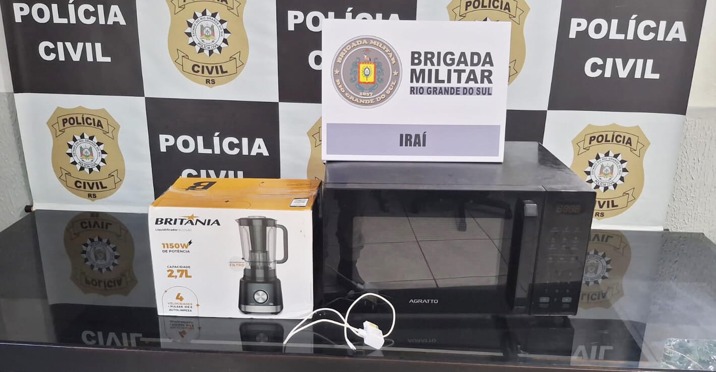 Capa Brigada Militar prende suspeito de arrombar prédio do CRAS em Iraí