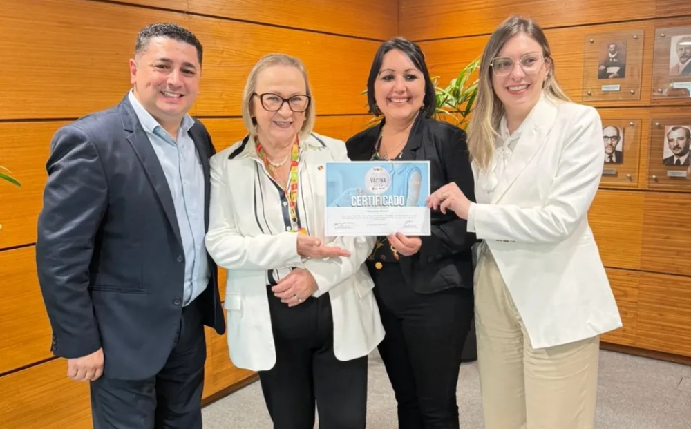 Capa Palmeira das Missões recebe Selo Prata do Programa Município Amigo da Vacina