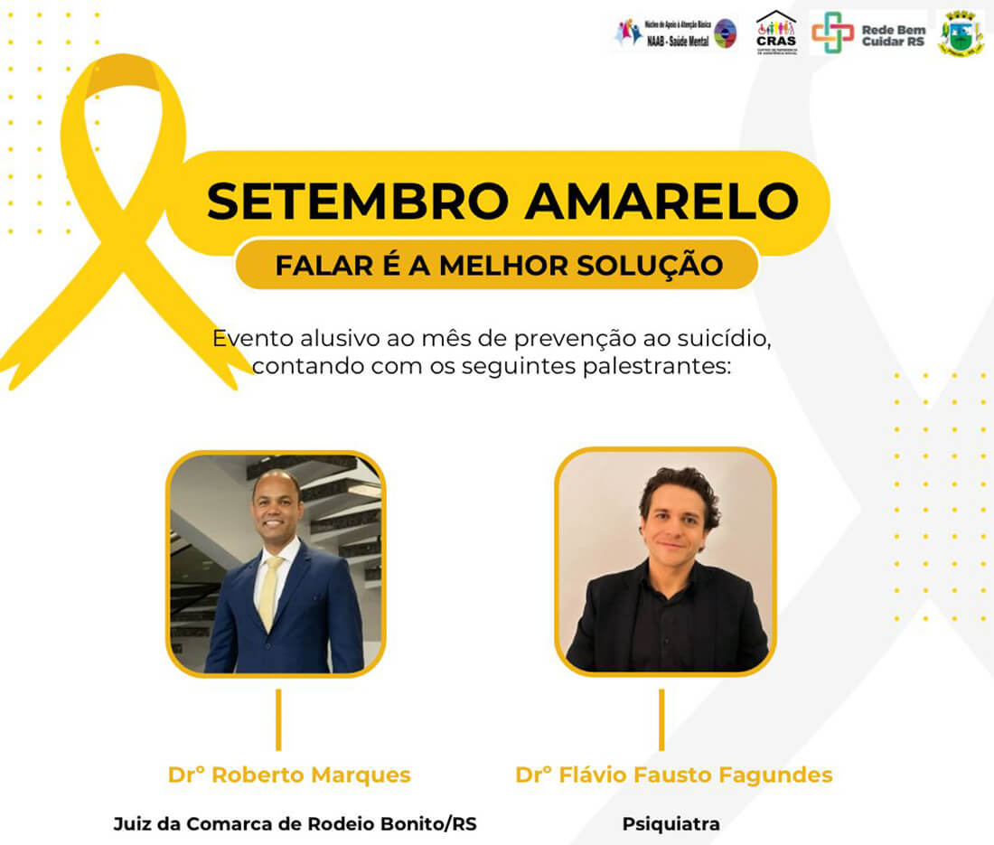 Capa Pinhal promoverá palestra sobre o Setembro Amarelo