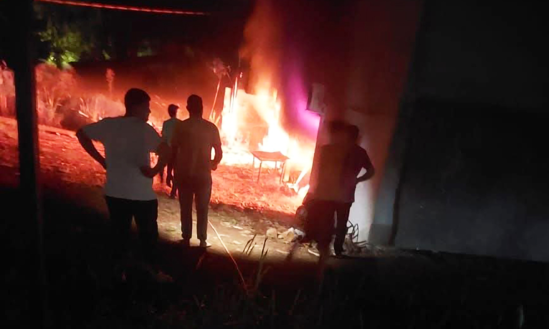 Capa Incêndio atinge subsolo de prédio em Barra do Guarita e mobiliza bombeiros voluntários