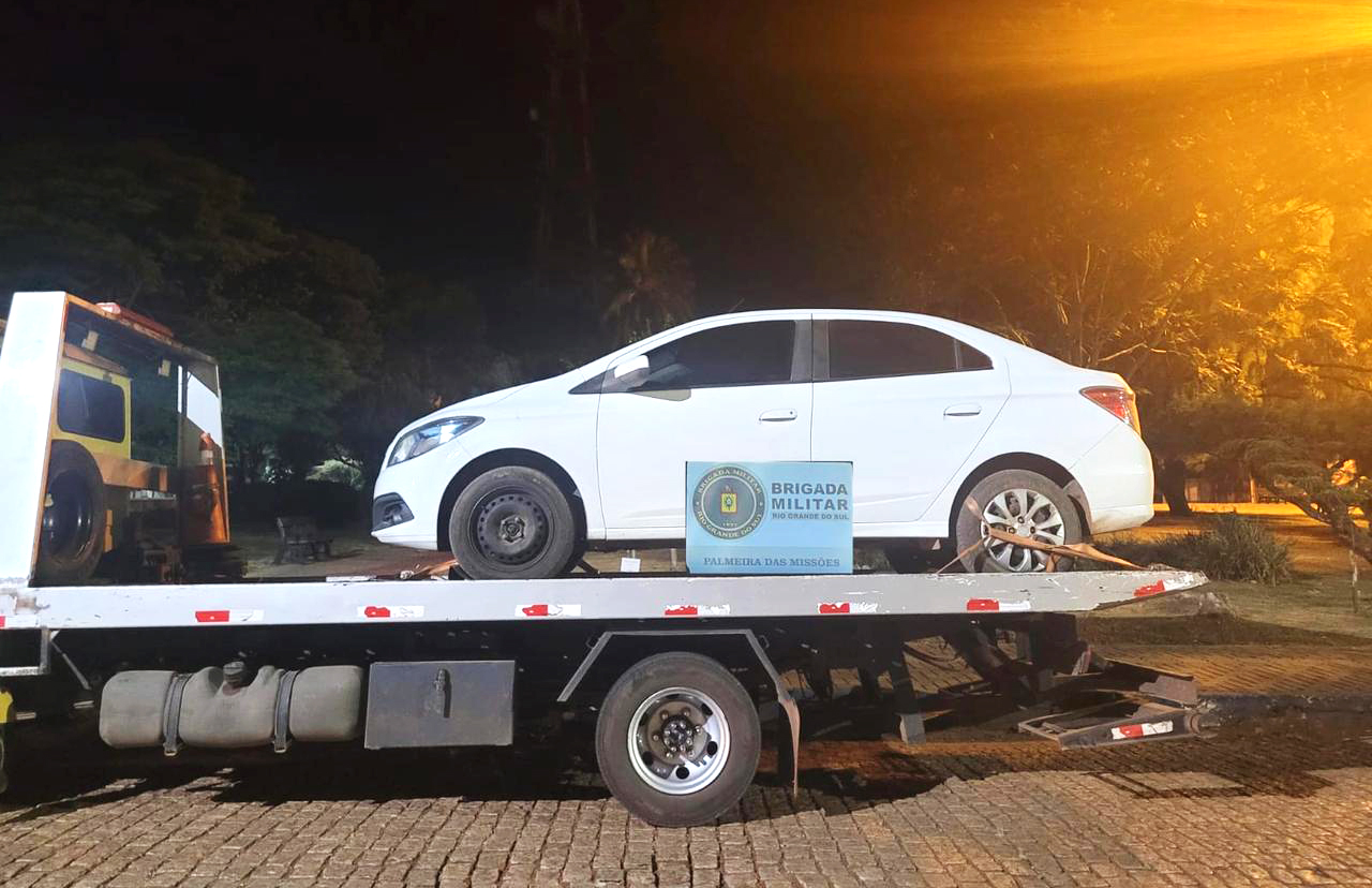 Capa Veículo roubado em Canoas é recuperado em Palmeira das Missões
