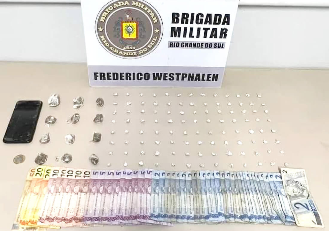 Capa Brigada Militar prende homem por tráfico de drogas em Frederico Westphalen