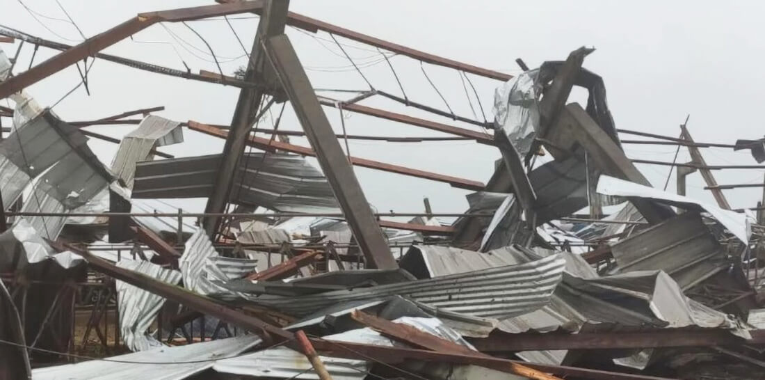 Capa Defesa Civil do Estado visita Amuceleiro para tratar do ciclone extratropical que atingiu a região