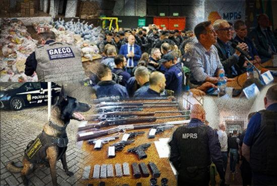 Capa GAECO/MPRS denuncia mais de 320 criminosos investigados em 30 operações no ano de 2024