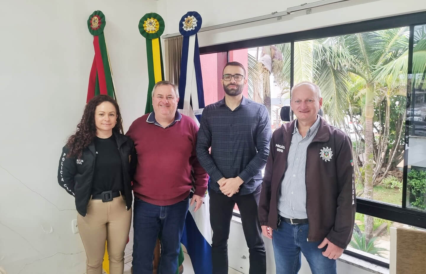 Capa Prefeitura de Palmitinho e Polícia Civil se reúnem para fortalecer segurança pública