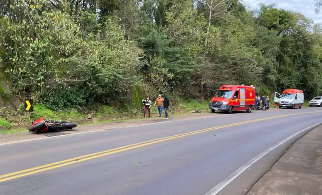 Capa Motociclista morre em acidente na BR-386 entre Iraí e Frederico Westphalen
