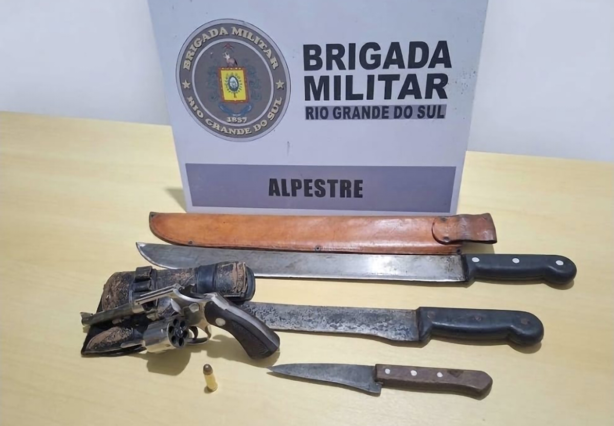 Capa Jovem é preso por porte ilegal de arma de fogo no interior de Alpestre