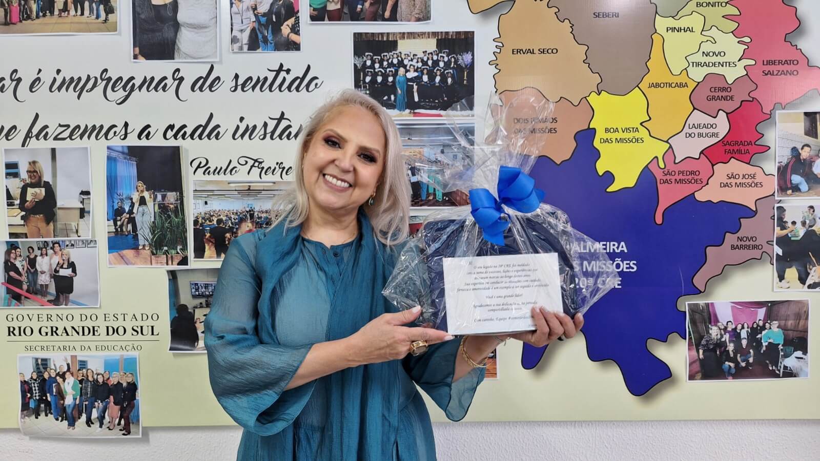 Capa 20ª CRE realiza homenagem à coordenadora Jogelci do Carmo
