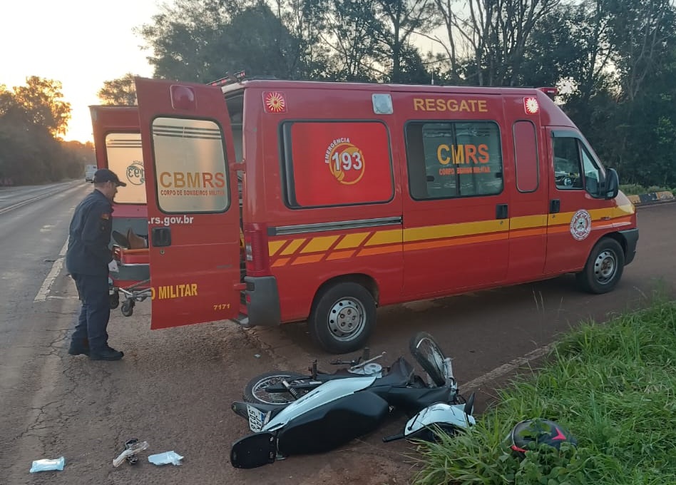 Capa Acidente deixa mulher ferida na BR-468 em Três Passos