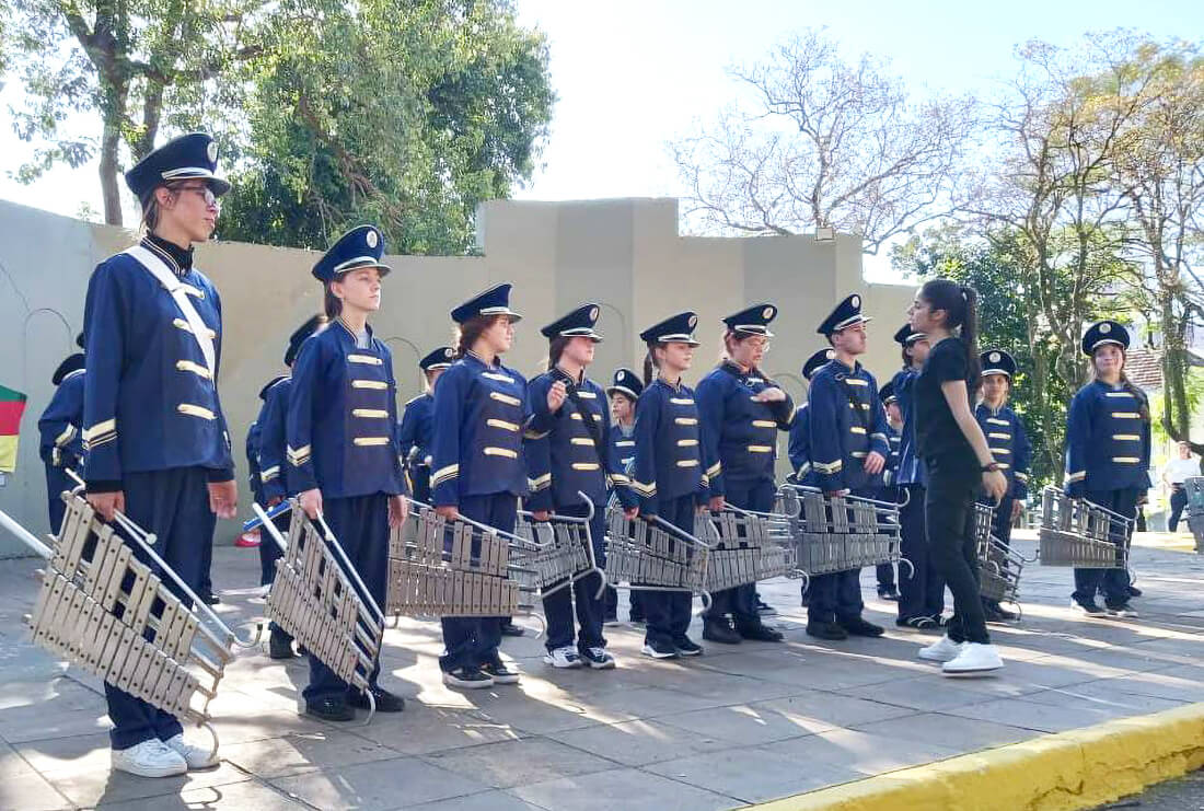 Capa Banda Municipal Fortaleza do Alto Uruguai de Seberi é destaque em encontro de bandas em Ijuí