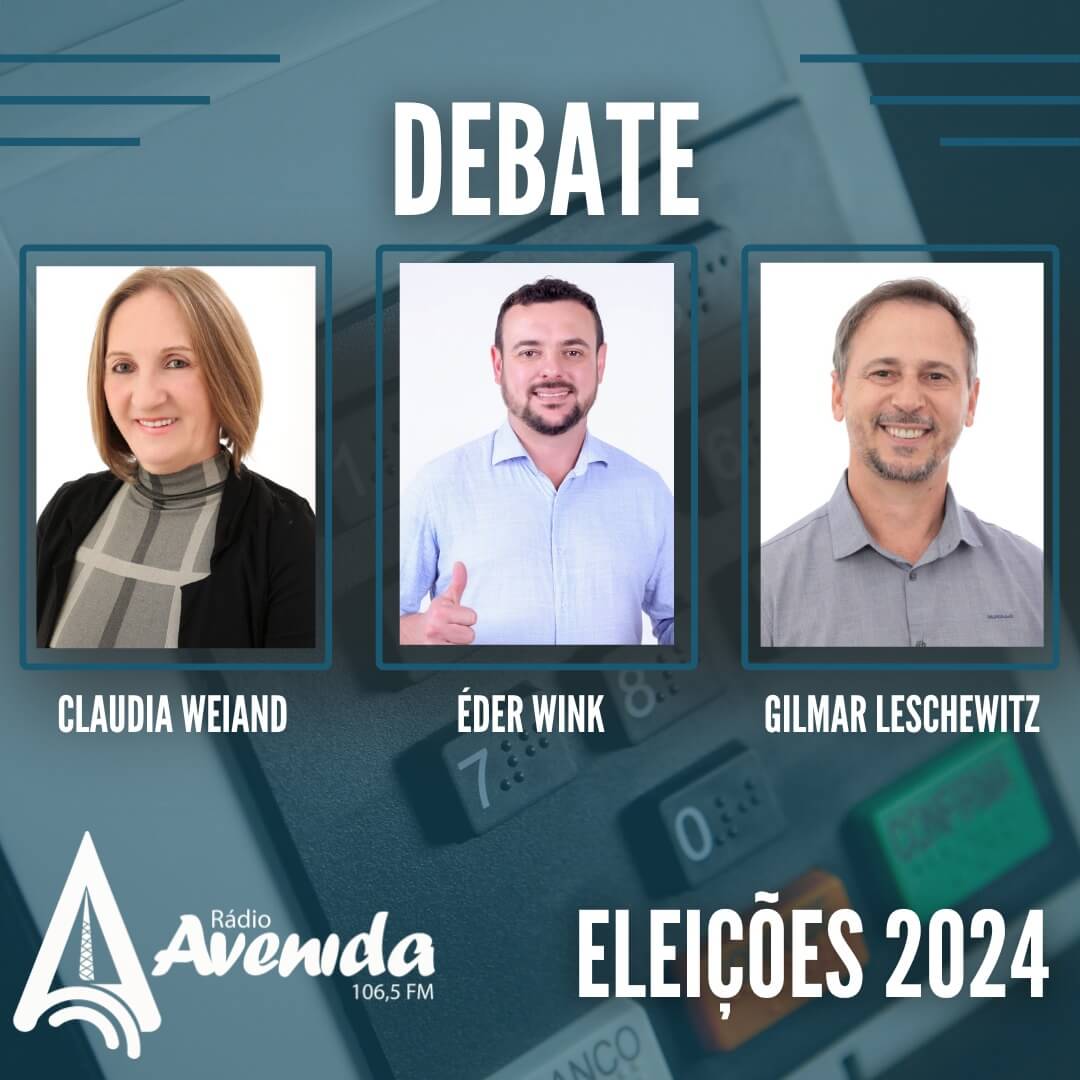 Capa Debate entre candidatos à Prefeitura de Erval Seco acontece no dia 1º de outubro na Rádio Avenida FM