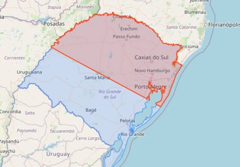Capa Defesa Civil emite alerta de temporal para o RS
