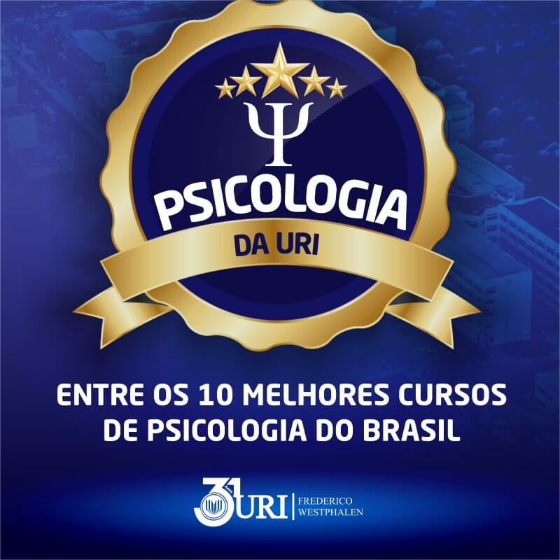 Capa Curso de Psicologia da URI/FW está entre os 10 melhores do Brasil
