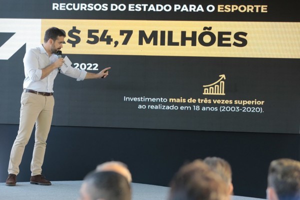 Capa Estado anuncia investimentos de R$ 54,7 milhões para o Esporte