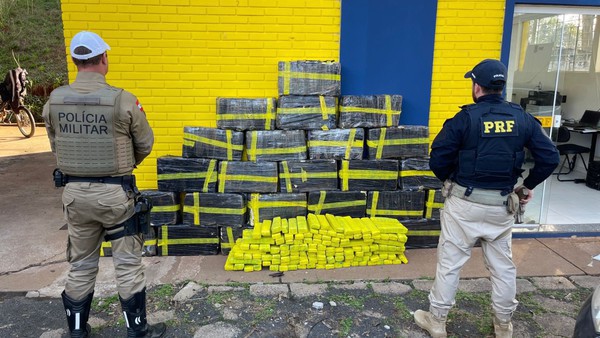 Capa Ação apreende 600 quilos de maconha no Oeste catarinense