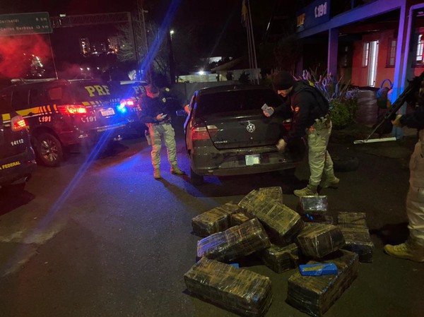 Capa PRF bate recorde de apreensão de drogas no RS